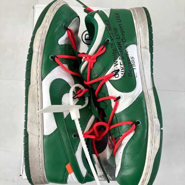 (네고가능) 나이키 오프화이트 덩크 그린 