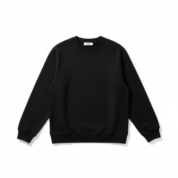 COS 블랙 롱슬리브 티셔츠 M