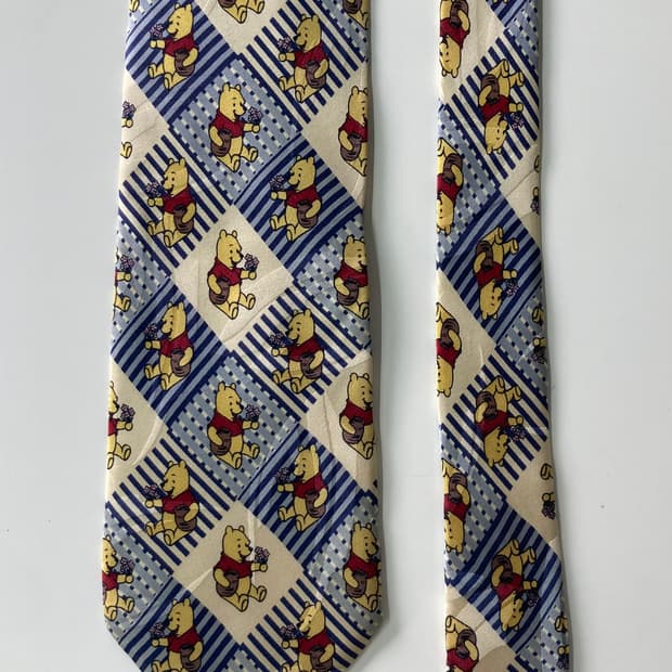 캐릭터 푸우 빈티지 넥타이