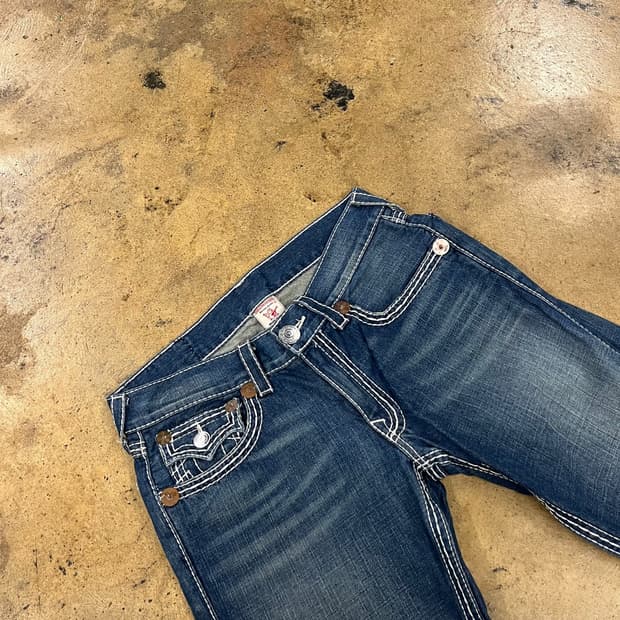 [정품/33] 트루릴리젼 스티치 데님 청바지 b16