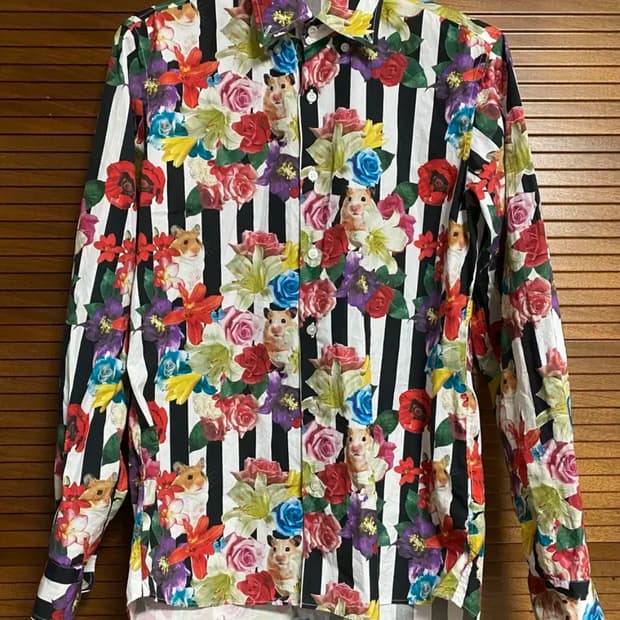 히스테릭 글래머 힐링 패턴 멀티 셔츠