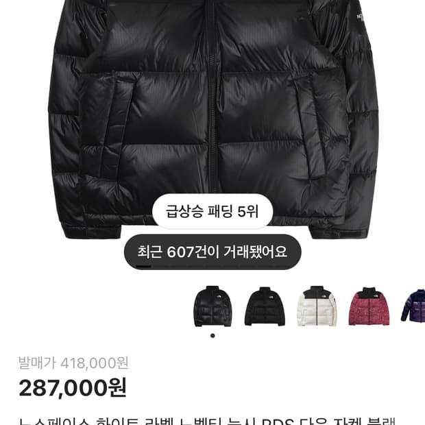 노스페이스 눕시 사이즈 라지랑 제꺼 엑스라지랑 교신 하실분