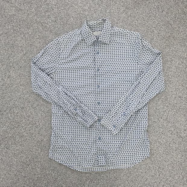 [95] 타임 한섬 패턴 셔츠 남방 1203J