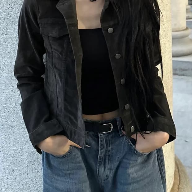 코듀로이 슬림핏 자켓