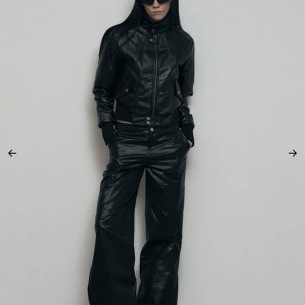 보헤미안서울 하이넥 모토 자켓