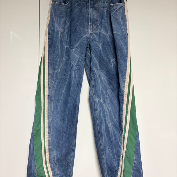 (편집샵 구매) 데님 워싱 트랙팬츠 M