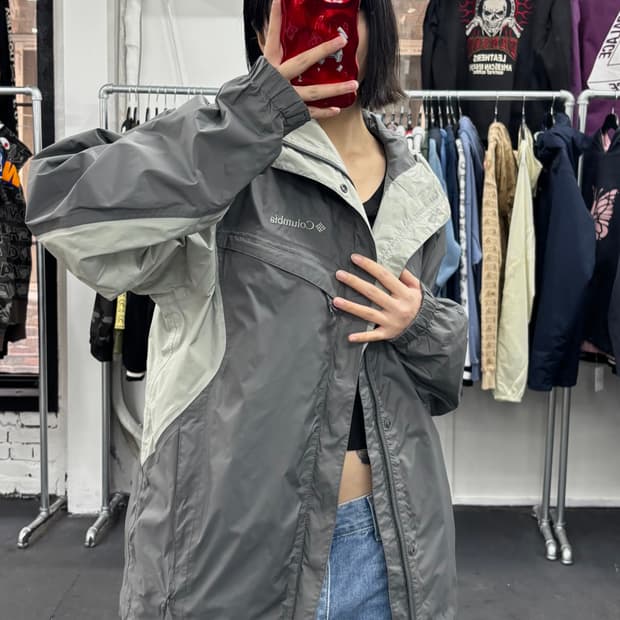 콜롬비아 옴니테크 그레이 바람막이