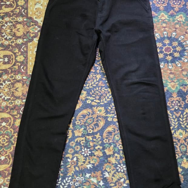 칼하트 블랙 카펜터팬츠