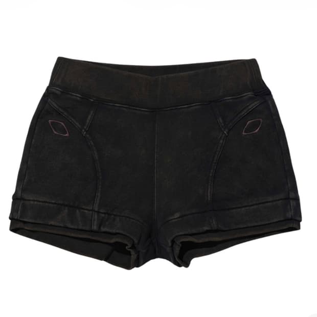 미스치프 마이크로 워시드 쇼츠 워시드 블랙