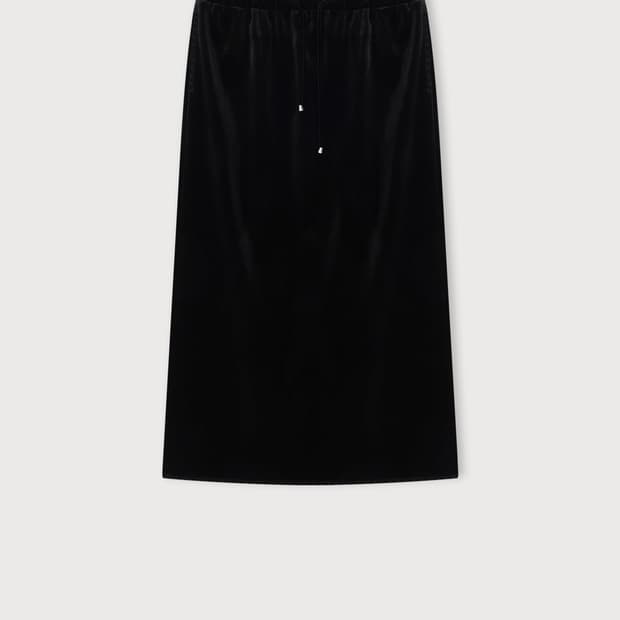 새) 에토스 벨벳 스커트 블랙