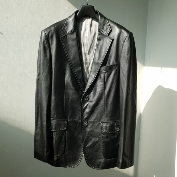Vintage leather blazer jk