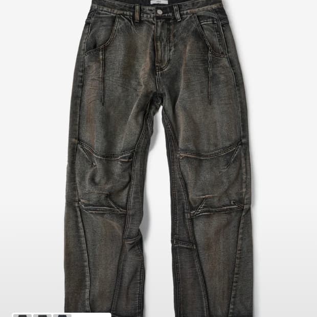 etce 커브드 패널 데님 L