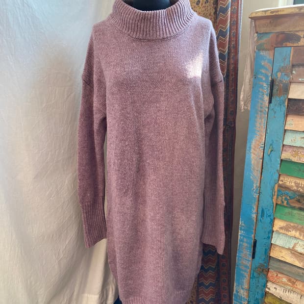 CLASSICAL ELF 연보라 니트원피스(L)