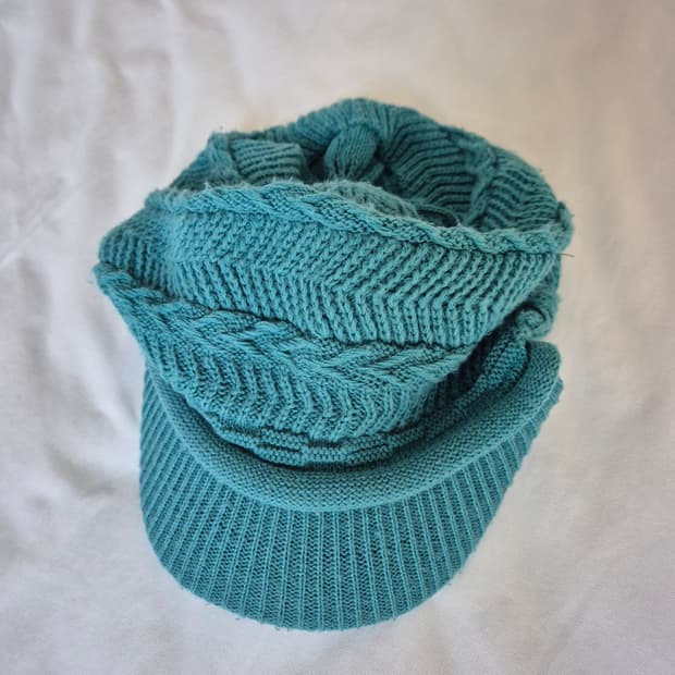 빈티지 차일드매거진 민트 니트캡 비니