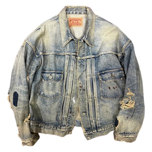 세인트미카엘 베르베르진 타입2 데님 트러커자켓 L(2XL)