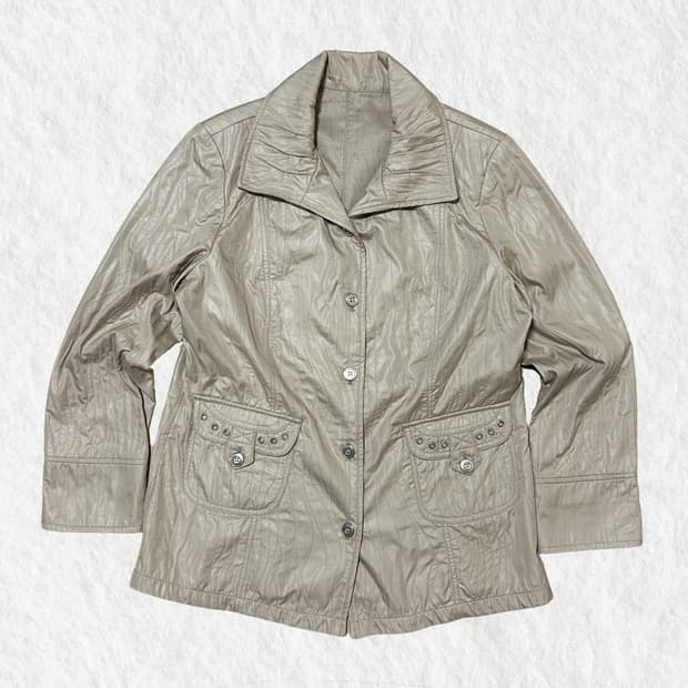 빈티지 실버포인트 베이지 자켓