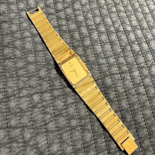 빈티지 LASSALE SEIKO 금장 쿼츠 시계