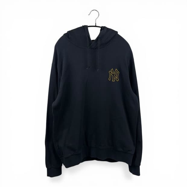 (L) MLB 뉴욕양키즈 후드 티 블랙