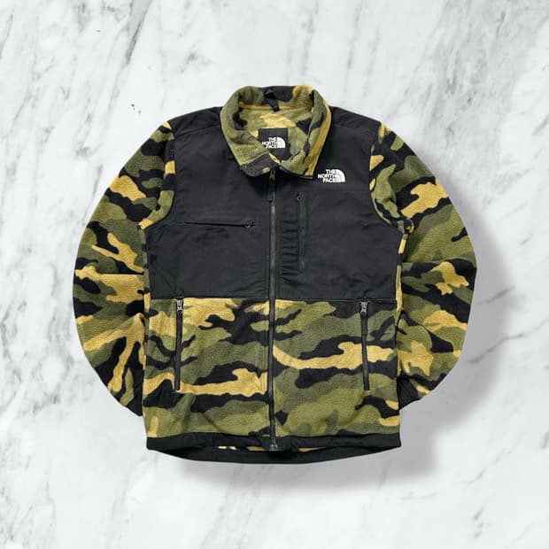 노스페이스 카모 플리스 집업 