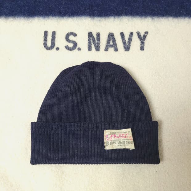WWii Usn Watch Cap–Anchor Tag (미해군 와치캡)