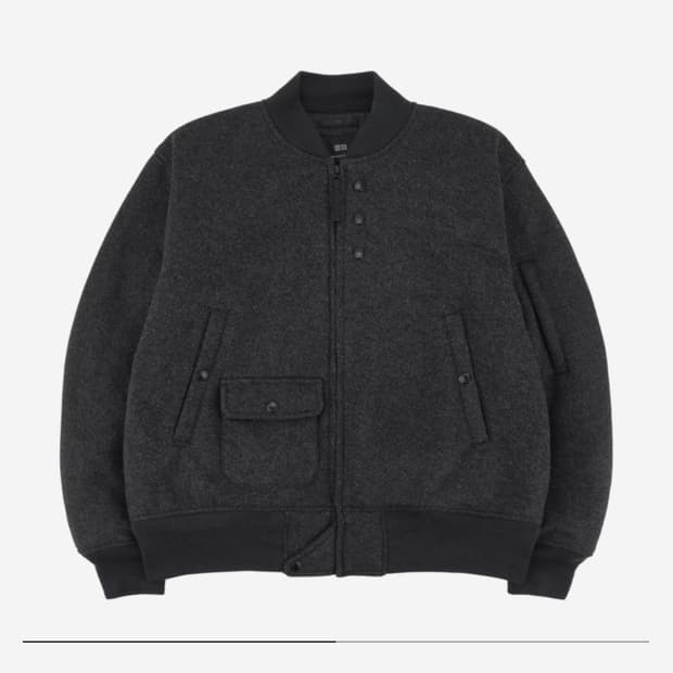 유니클로 엔지니어드가먼츠 블루종 다크 그레이 L