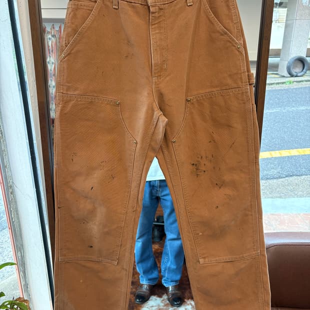 빈티지 칼하트 더블니 팬츠