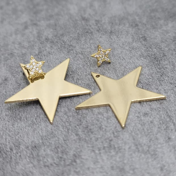 star earrings 2-way