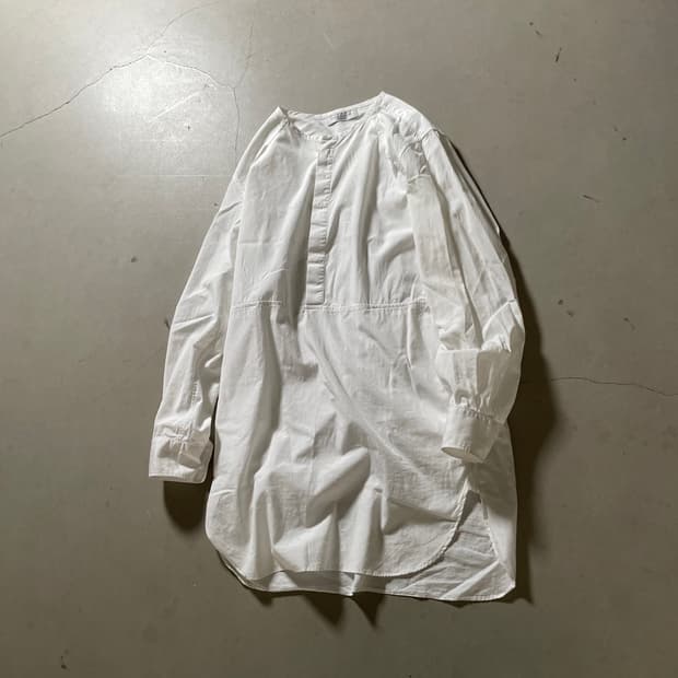 언유즈드 Band Collar Long Shirt