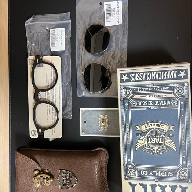 타르트옵티컬 아넬 45size 새상품 (썬클립 포함)