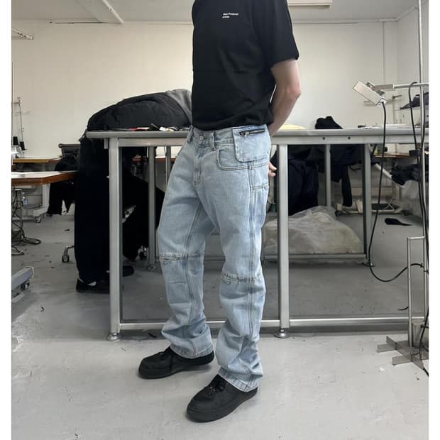 플라스틱프로덕트   MPa BAG PANTS (STEEL BLUE)