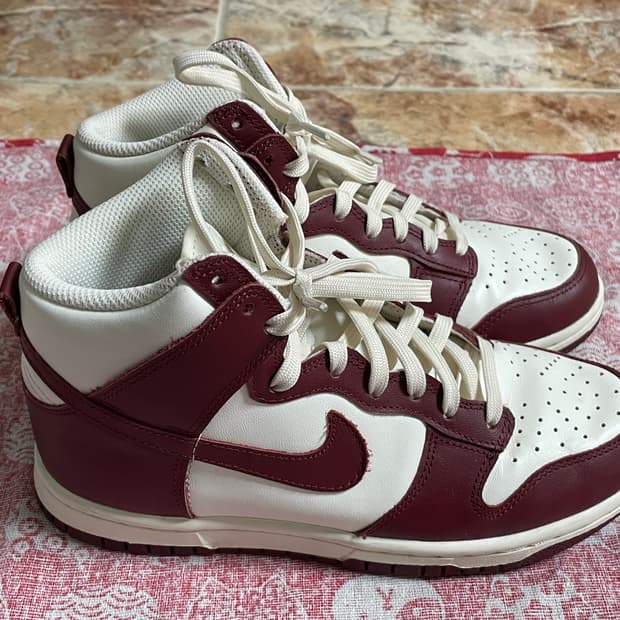 W)나이키 덩크 하이 팀 레드 230