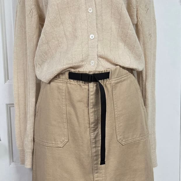 에이미그레이스 가디건/Lee베이지스커트