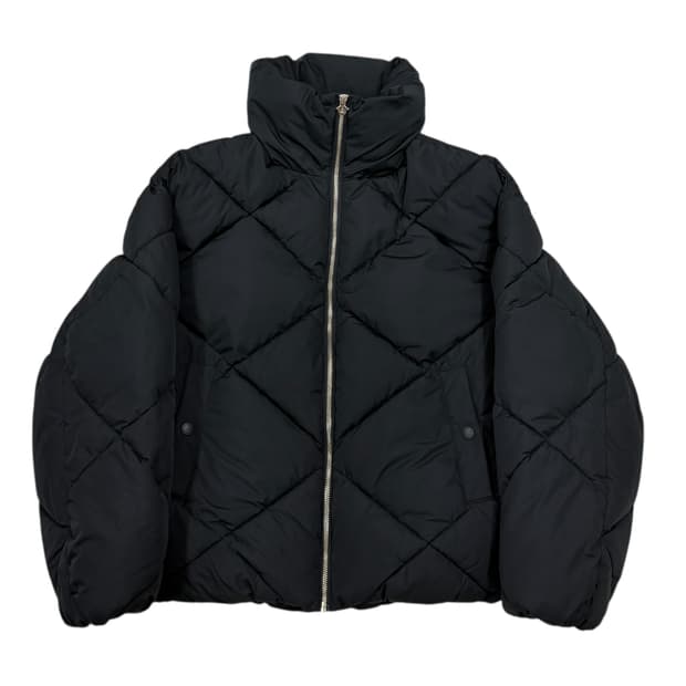 트루릴리전 우먼 빅카라 헤비 패딩 블랙 XL 105