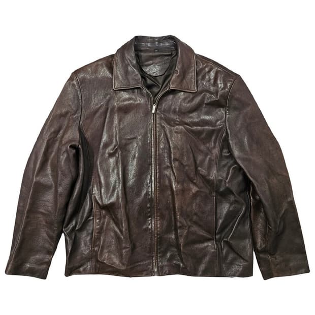 빈티지 양가죽 집업 자켓 2XL 