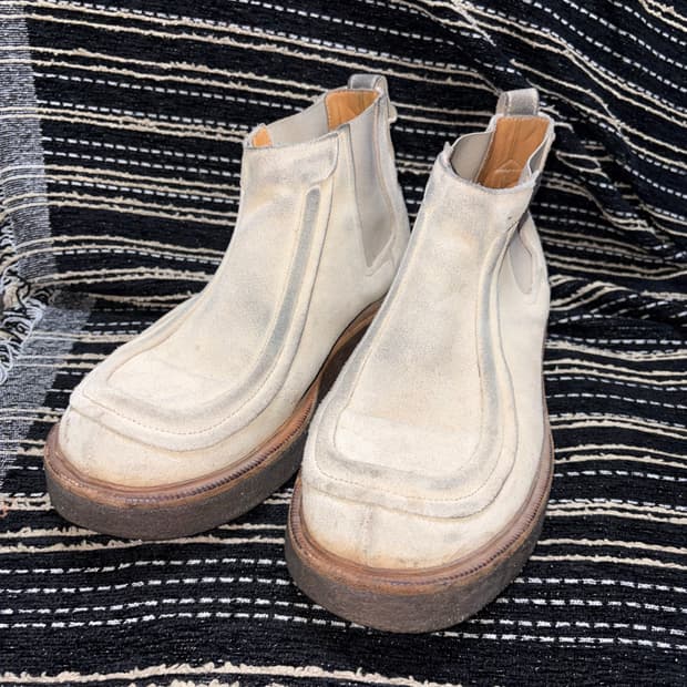 브라운야드 스웨이드 첼시부츠