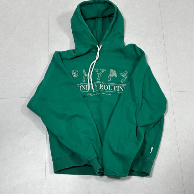 Phyps 베지터블 로고 후드티 그린 (XL)