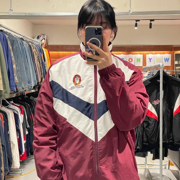 90s 빈티지 올드스쿨 바람막이 자켓