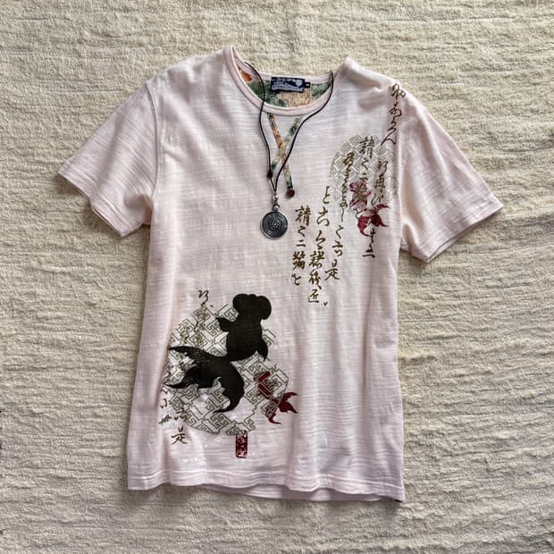 100% Cotton Wood Button T-shirt 0125