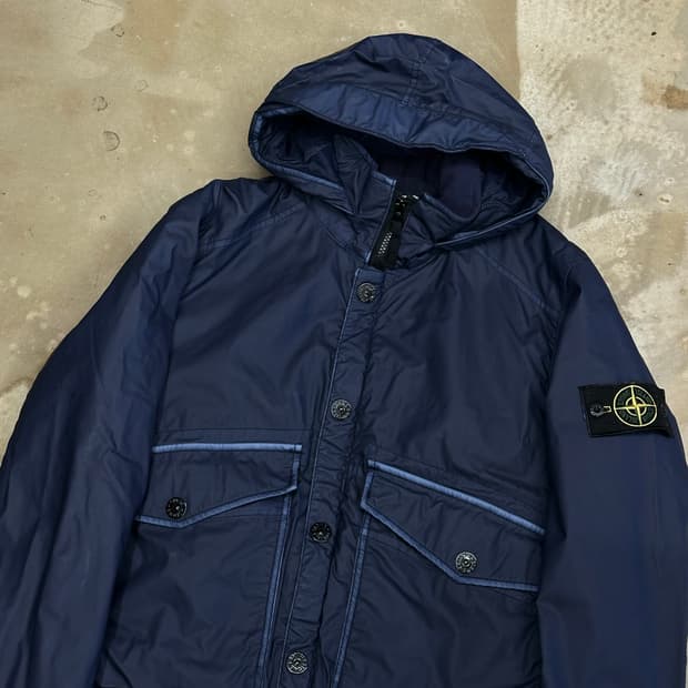 S 스톤아일랜드 패치와펜 모슬린 고마타 자켓