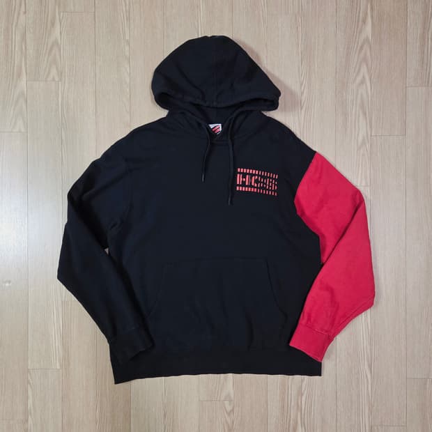 CONSADOLE JAPAN 블랙 배색 후드 티셔츠