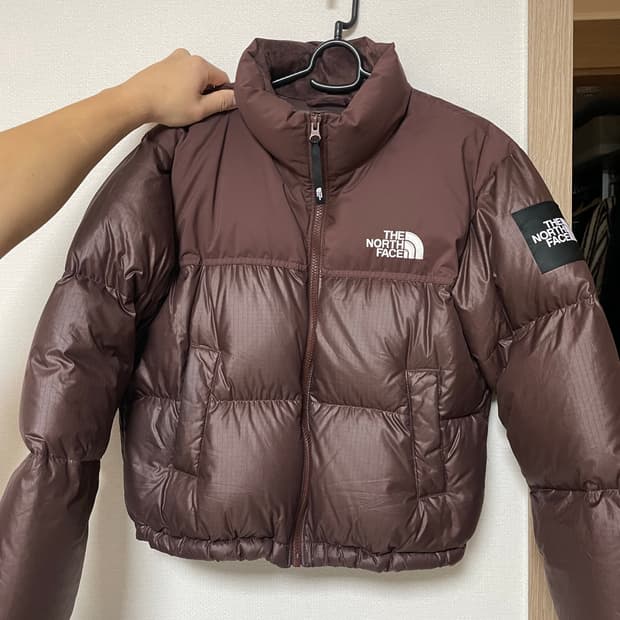 85)노스페이스 화이트 라벨 눕시 다운 코코아