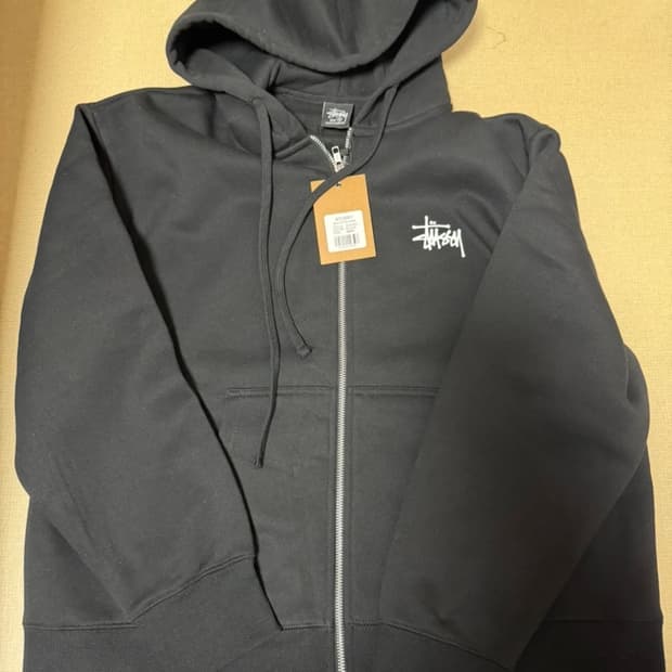 스투시 기모 후드집업 