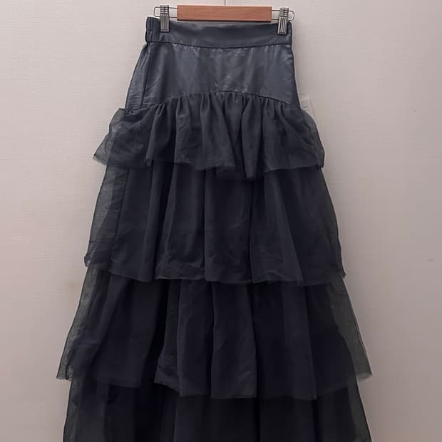 고스 블랙  캉캉 샤 스커트