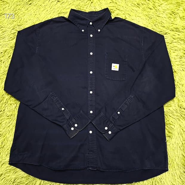 ​[XL] 칼하트 FR 라인 네이비 워크 셔츠