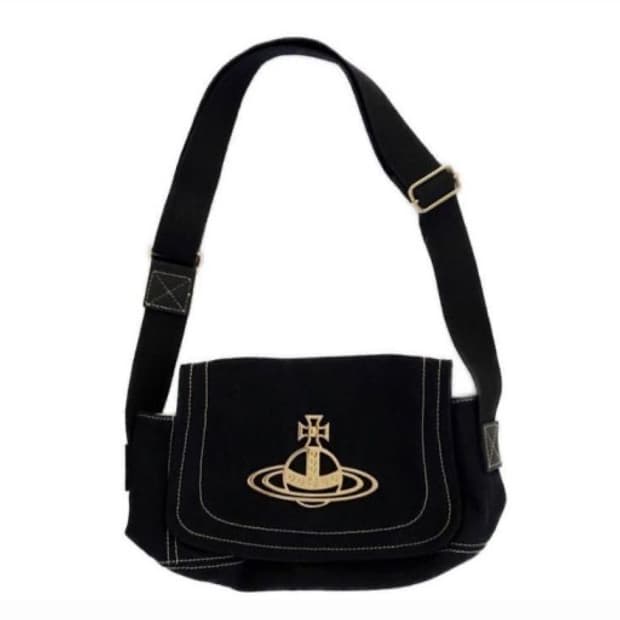 비비안웨스트우드 코튼 숄더백