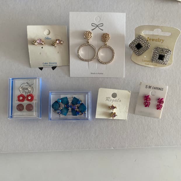 새상품 귀걸이 7 종 세트