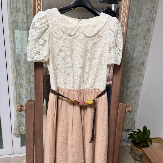 Reneevon 레니본 알프스 하이디 레이스 원피스_54사이즈