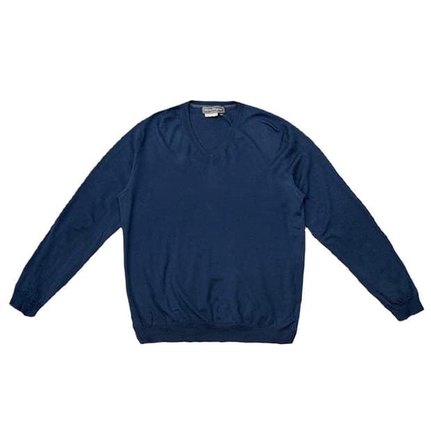 FERRAGAMO 캐시미어100% 브이넥 스웨터 XL