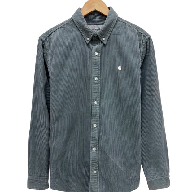 칼하트 WIP 메디슨 코듀로이 골덴셔츠 블루그린 (M)