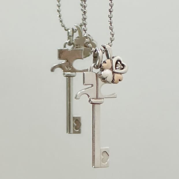 courreges / 꾸레쥬 18k골드&실버925 다이아 목걸이